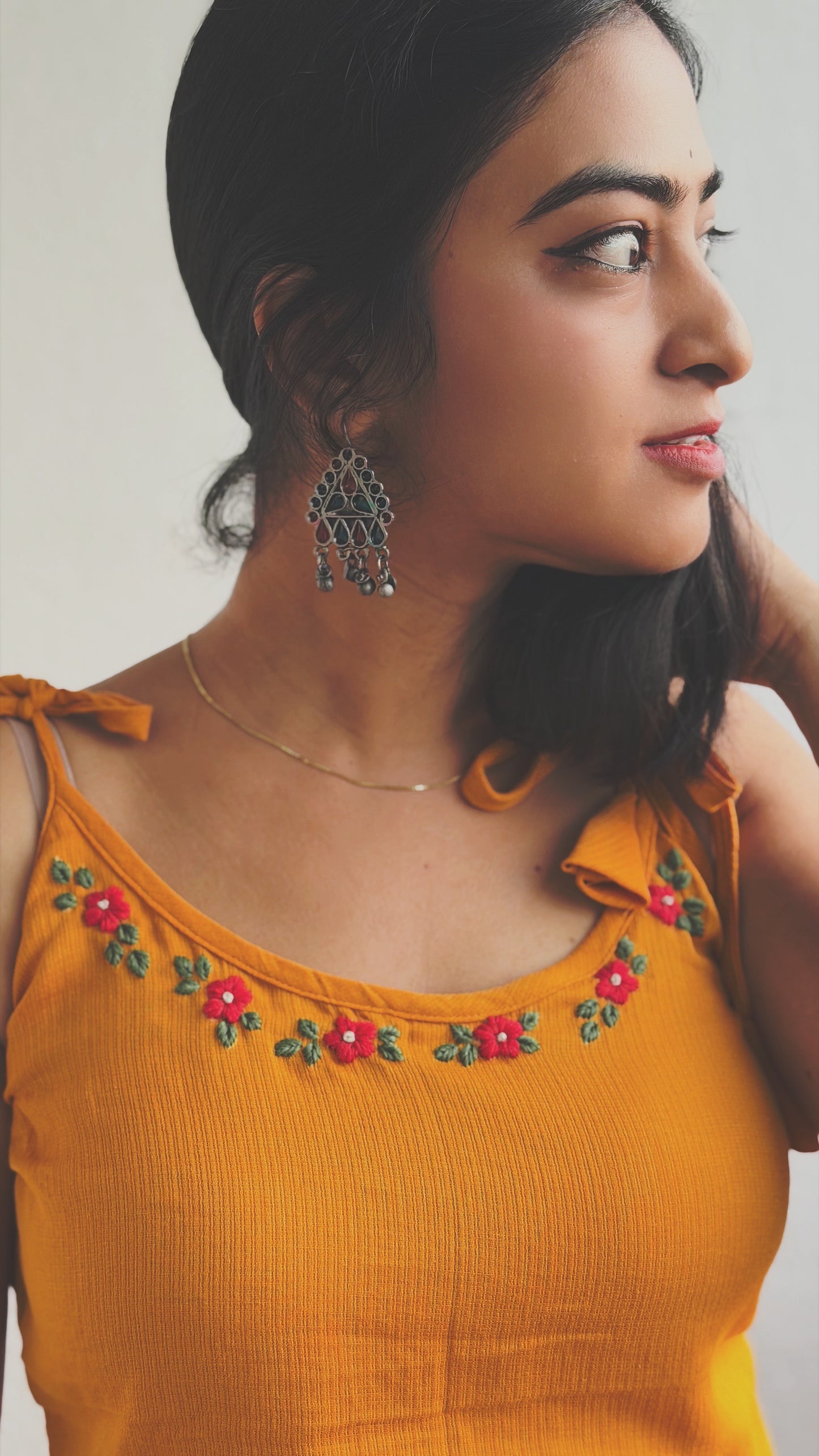 Scarlet Bloom Kurti