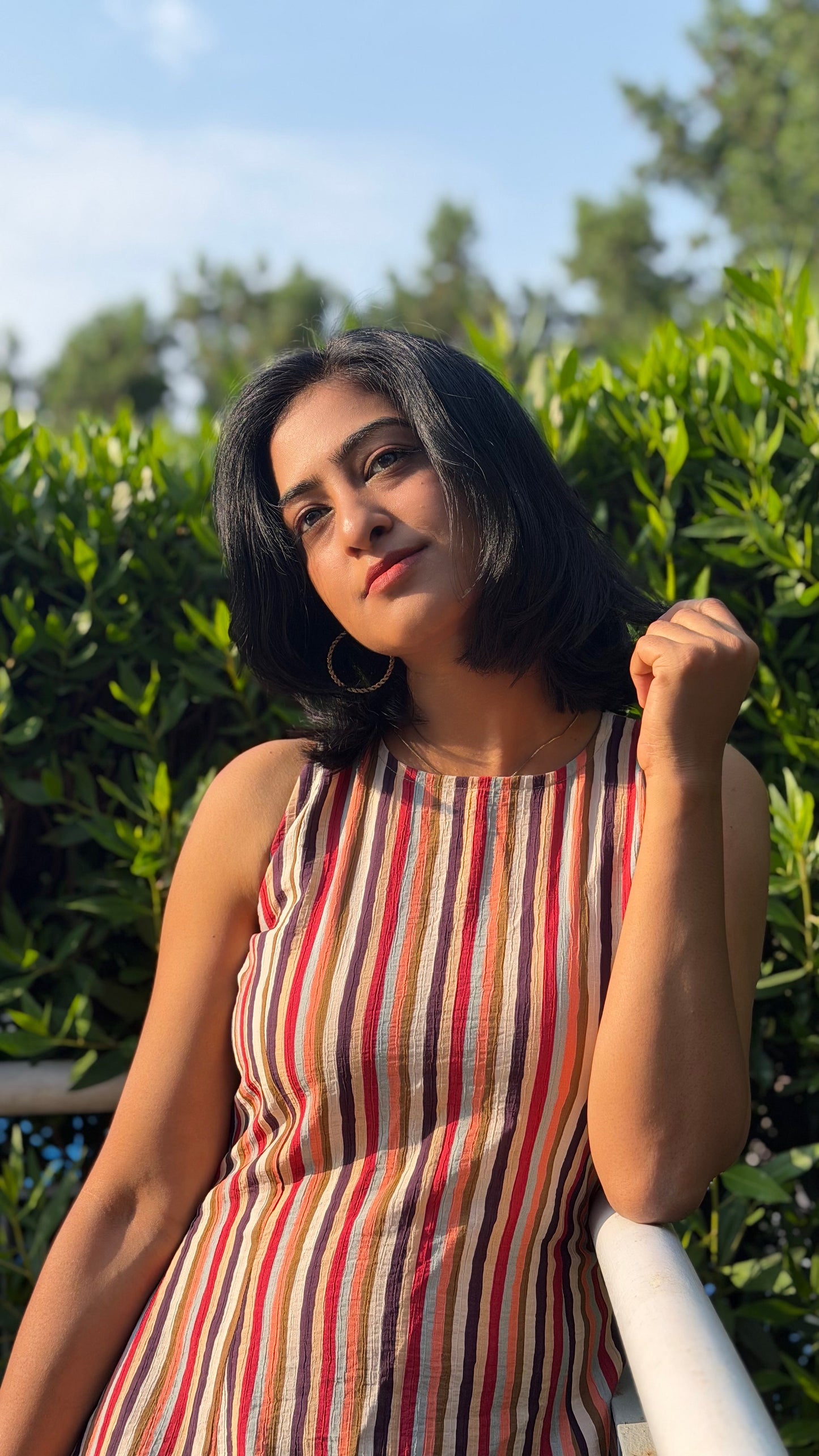 Rust & Rhythm Striped Dress