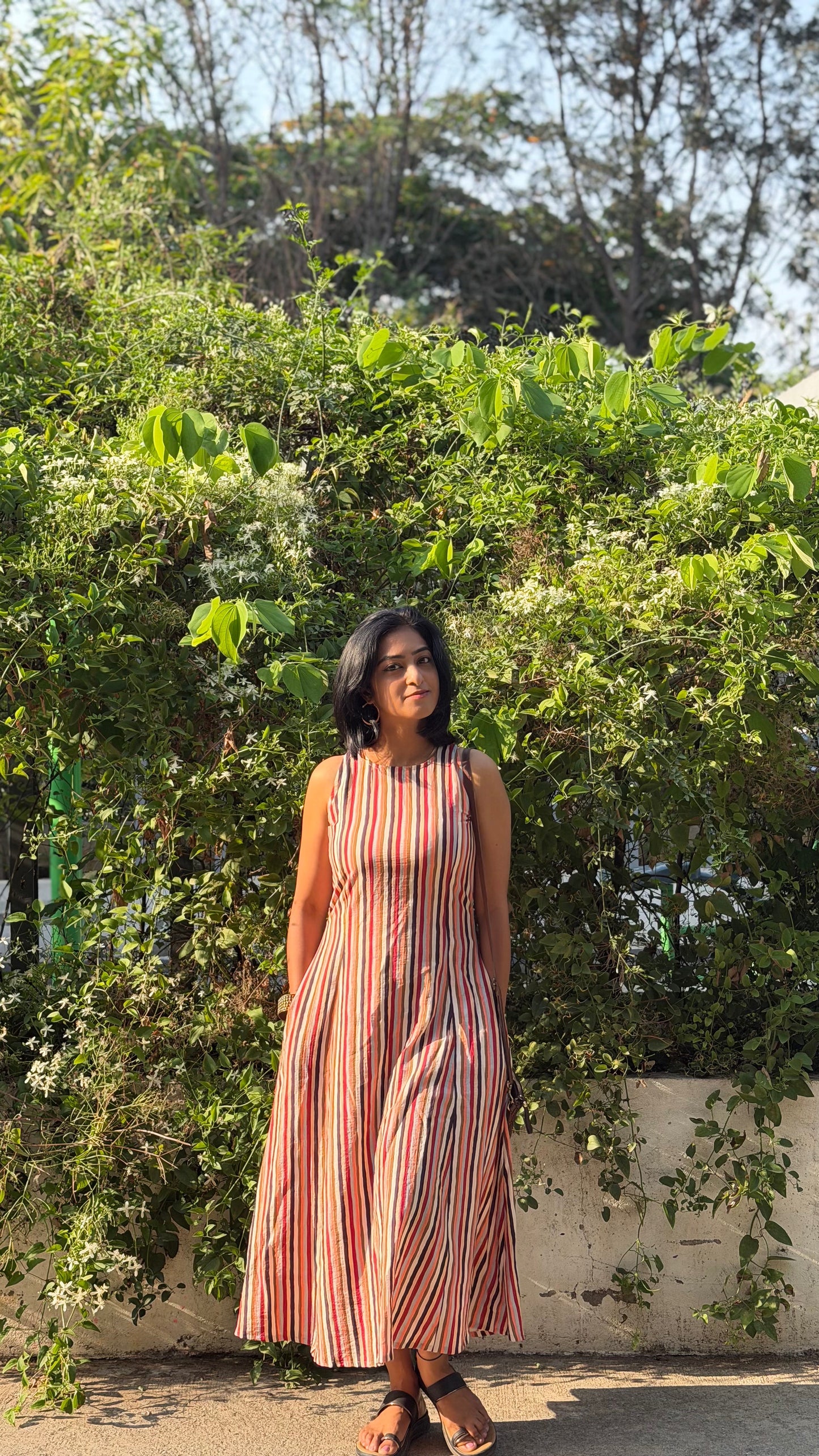 Rust & Rhythm Striped Dress