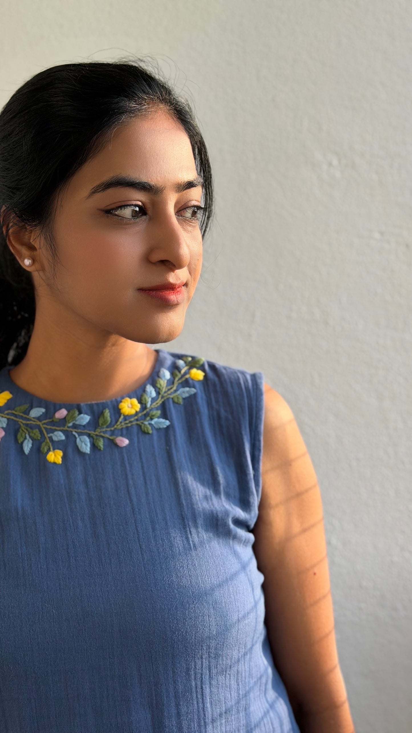 Blue meadow Tunic