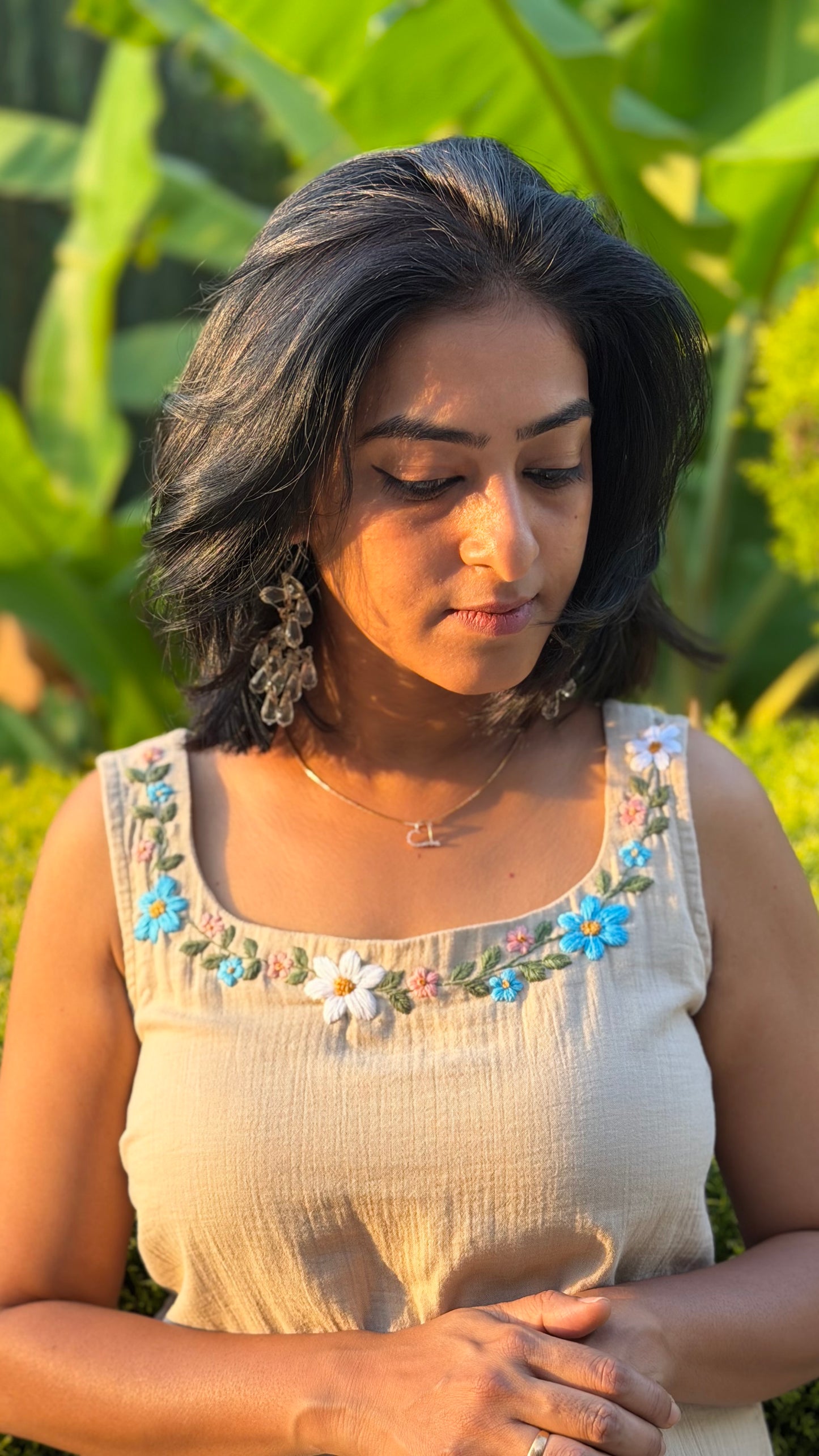 Ivory Bloom Kurti