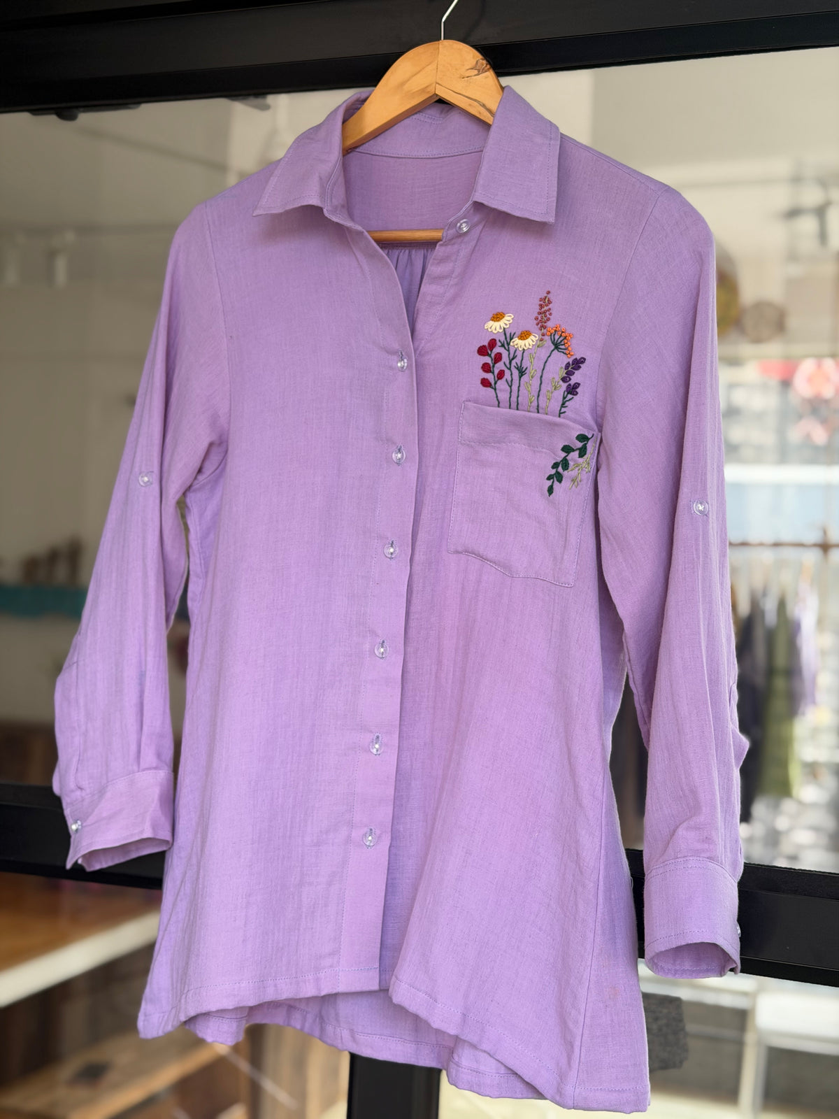 Lavender Gauze Shirt