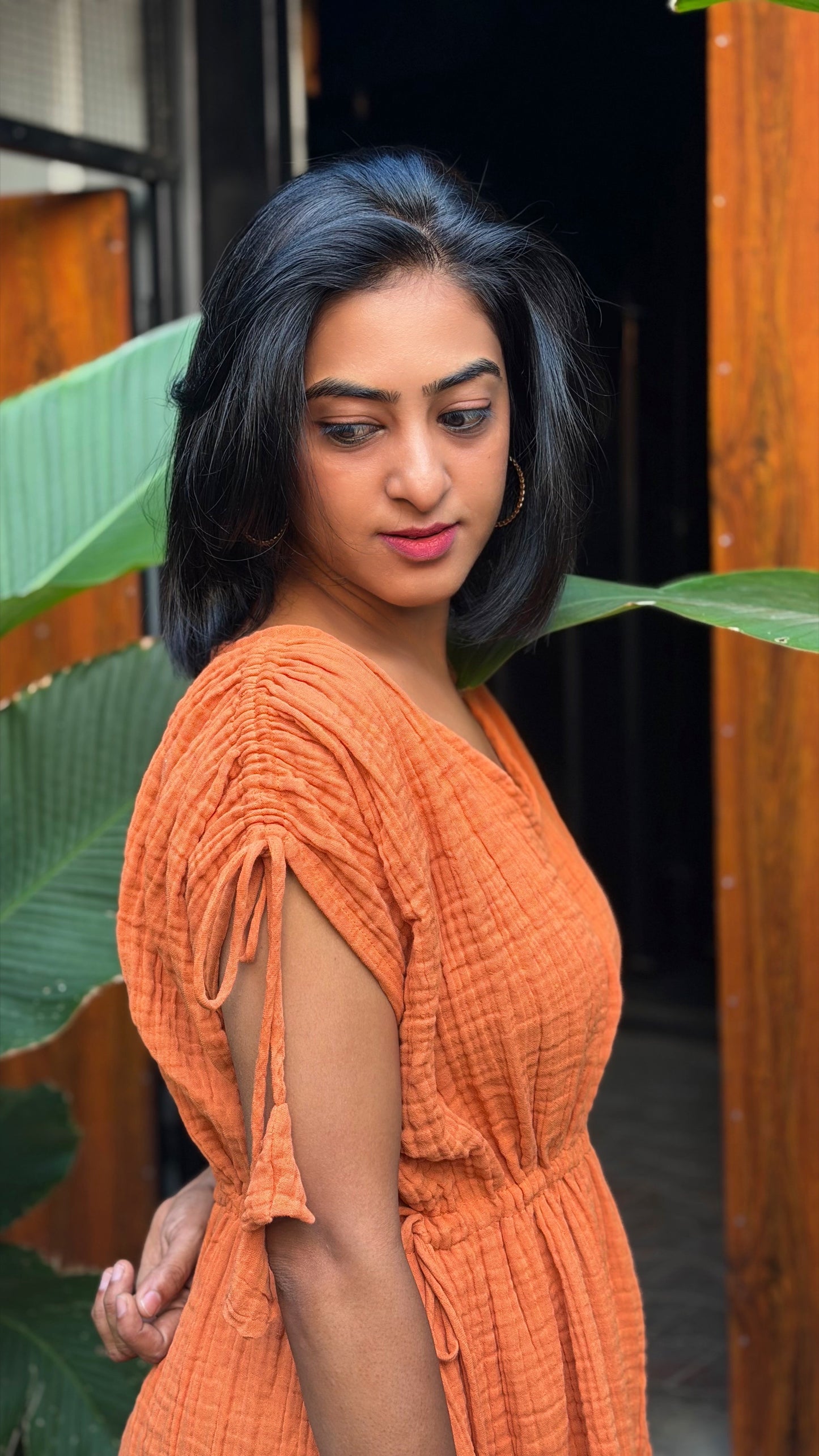 Sunset Ease Gauze Dress