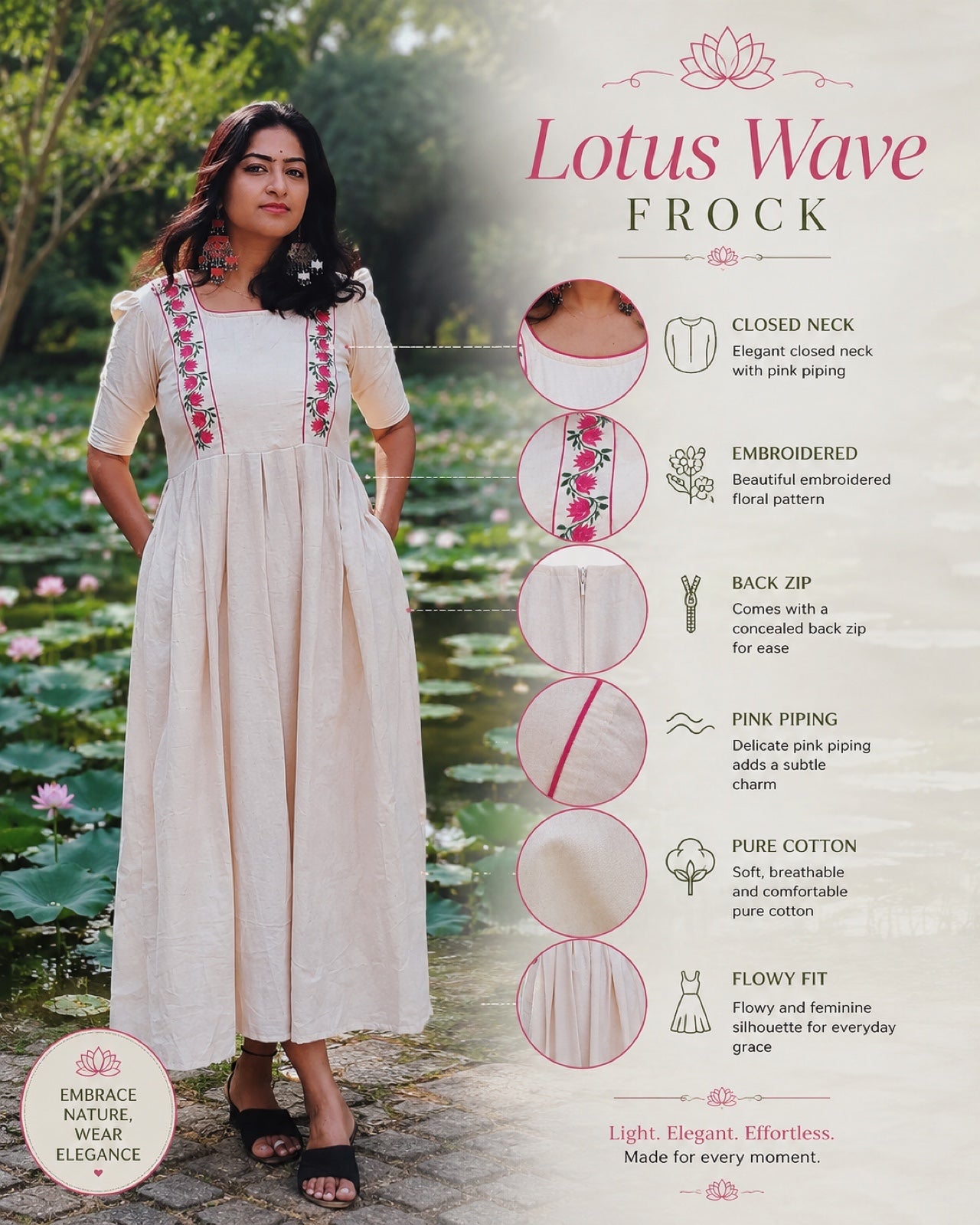 Lotus Waves Frock