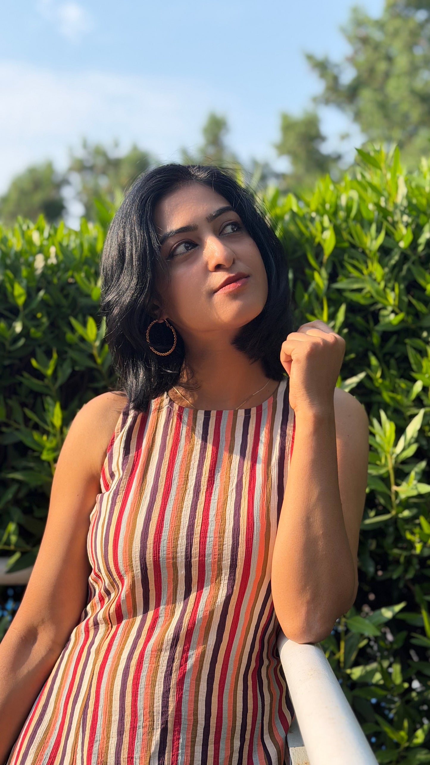 Rust & Rhythm Striped Dress