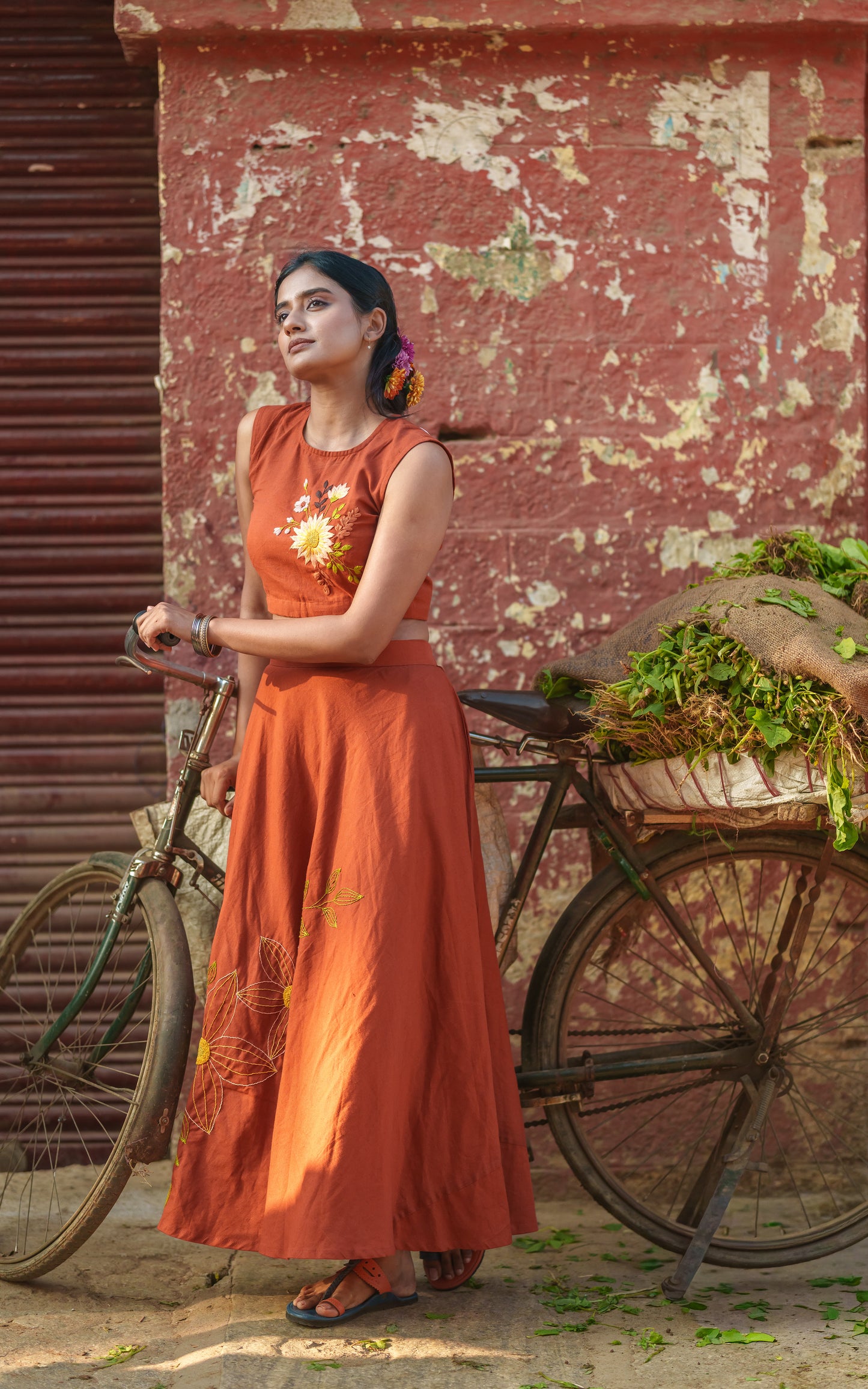 Malarvai Skirt and Top Set