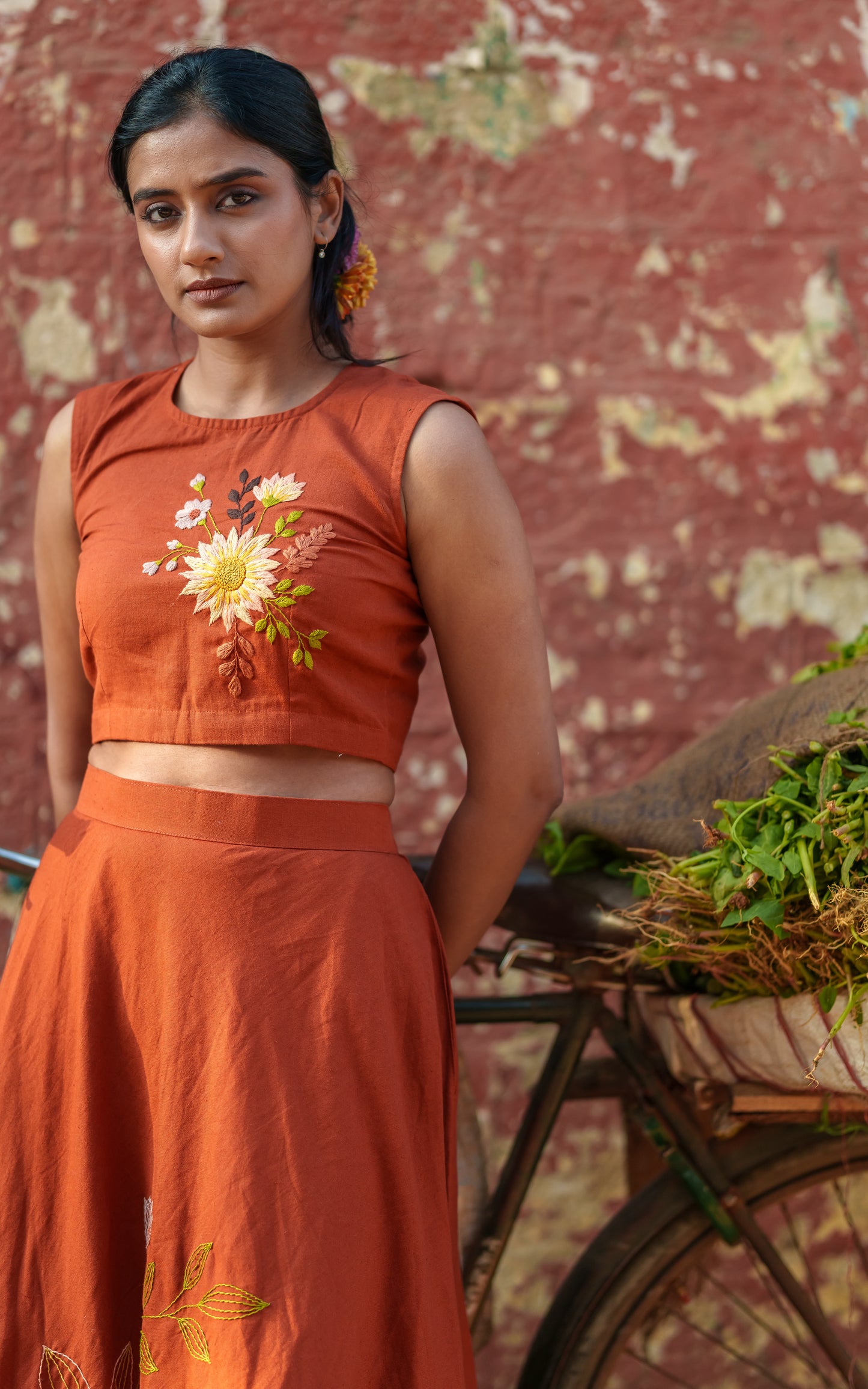 Malarvai Skirt and Top Set