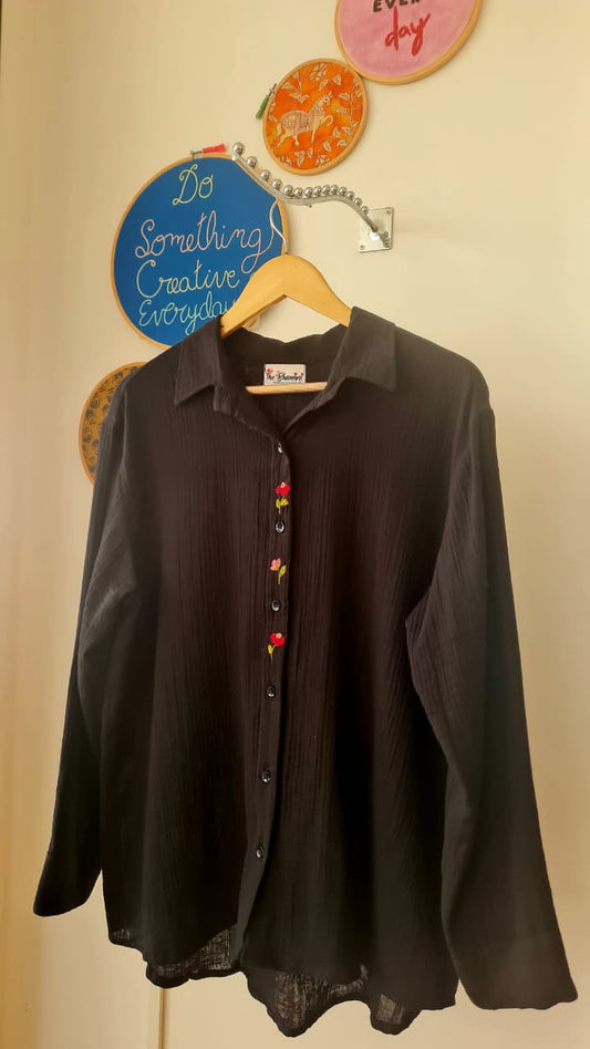Midnight Bloom Shirt(SH0007)