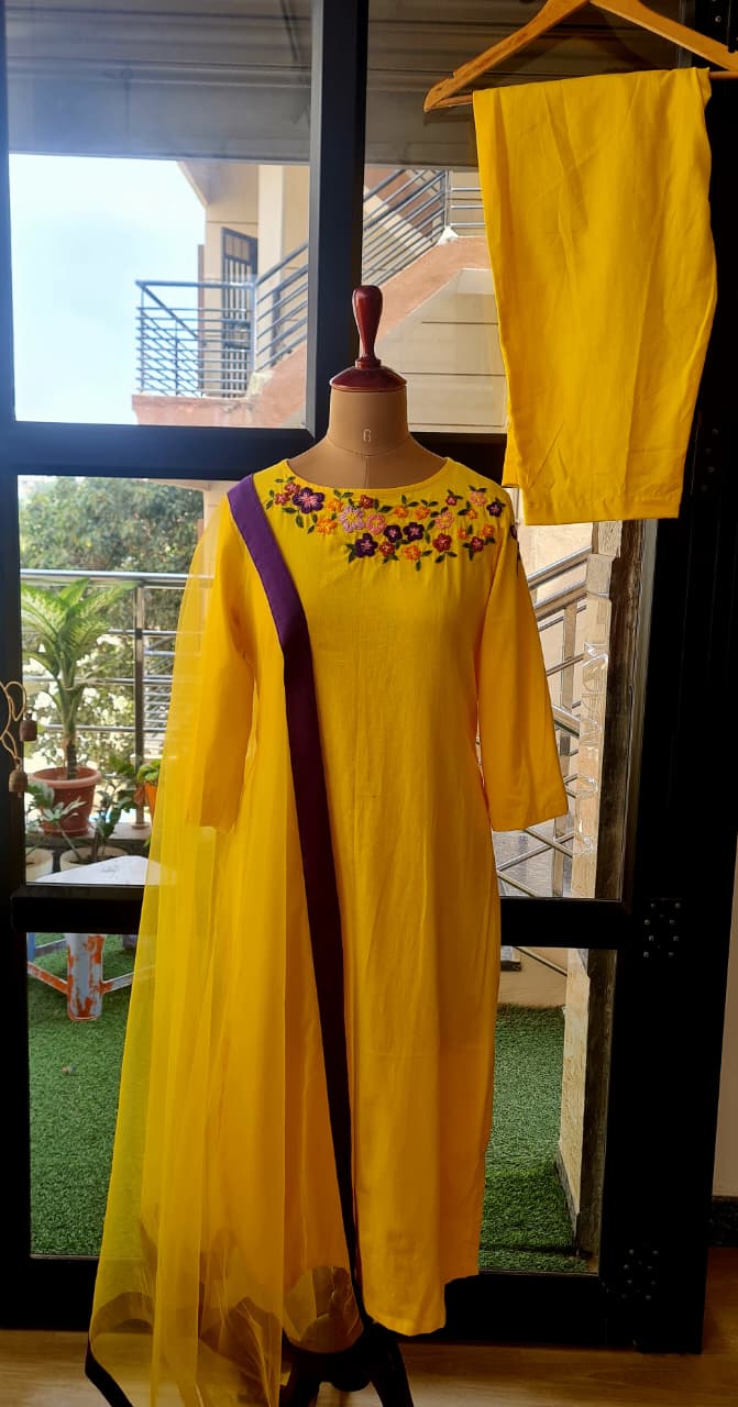 Hues of Haldi Set-CR0007