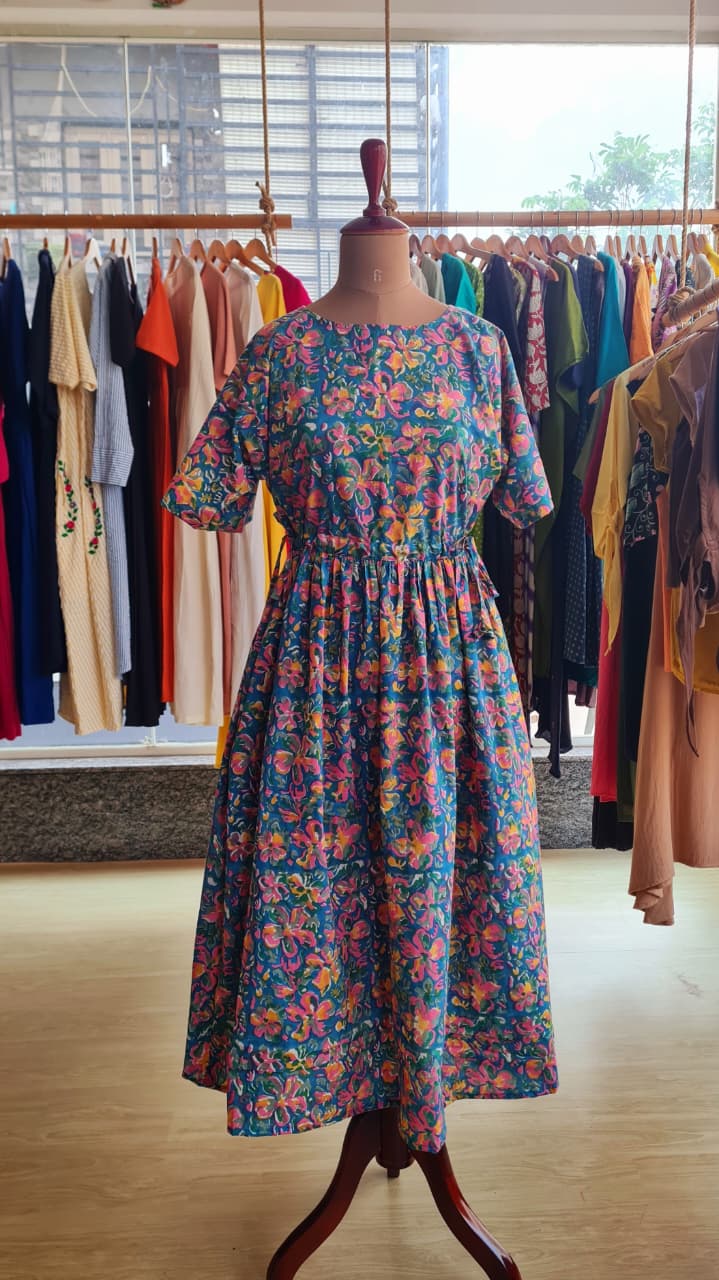 Aurora Blooms Tye Dress-FR1040