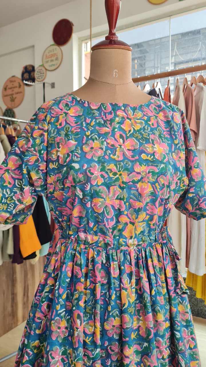 Aurora Blooms Tye Dress-FR1040