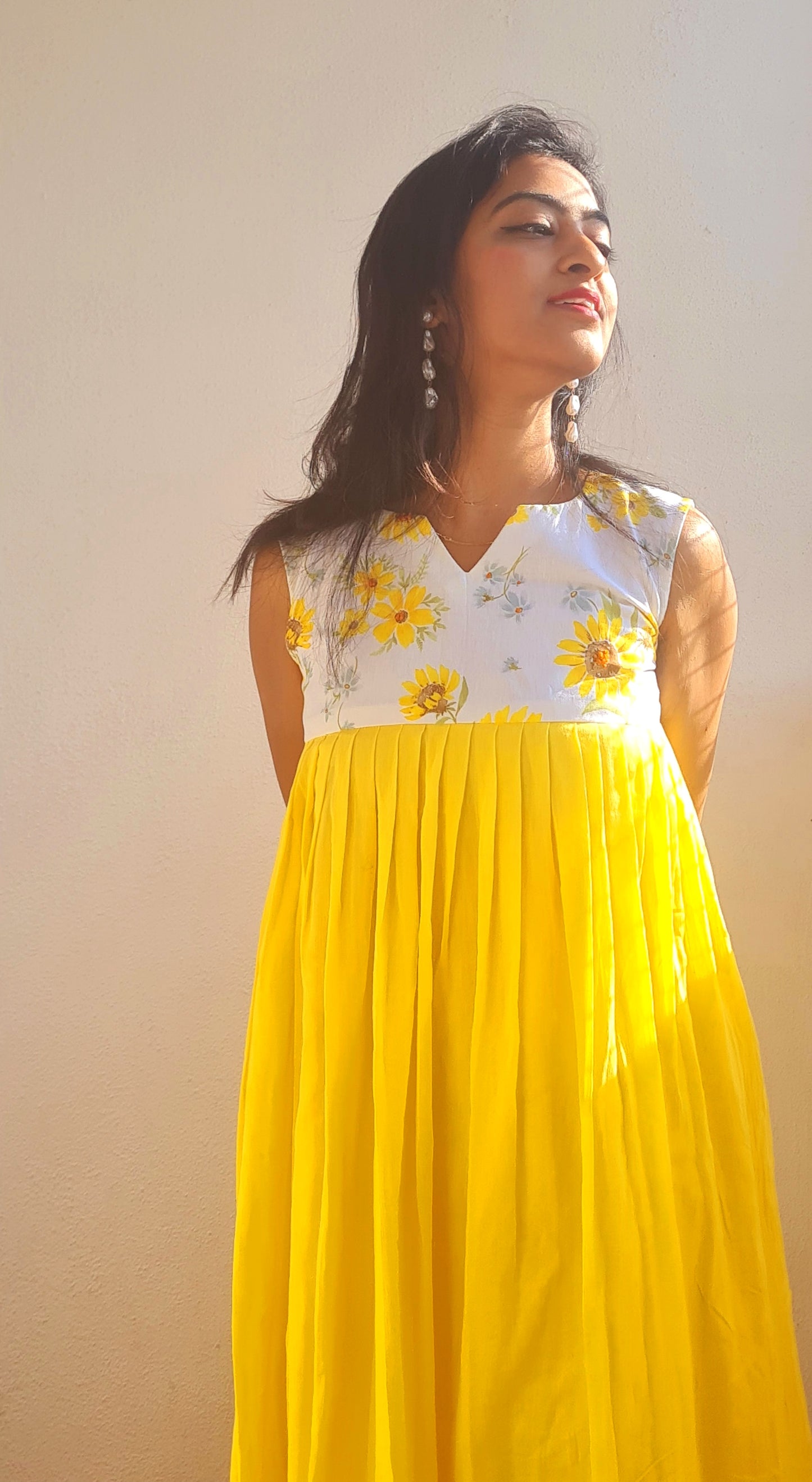 Radiant Sunflower Frock