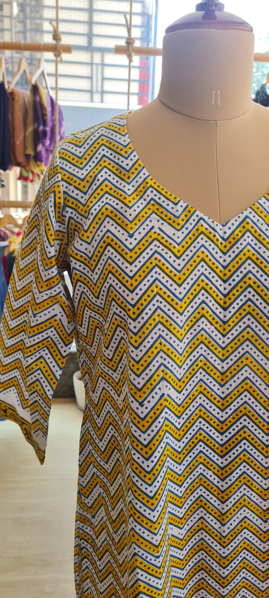 The Stripe Cotton Kurti
