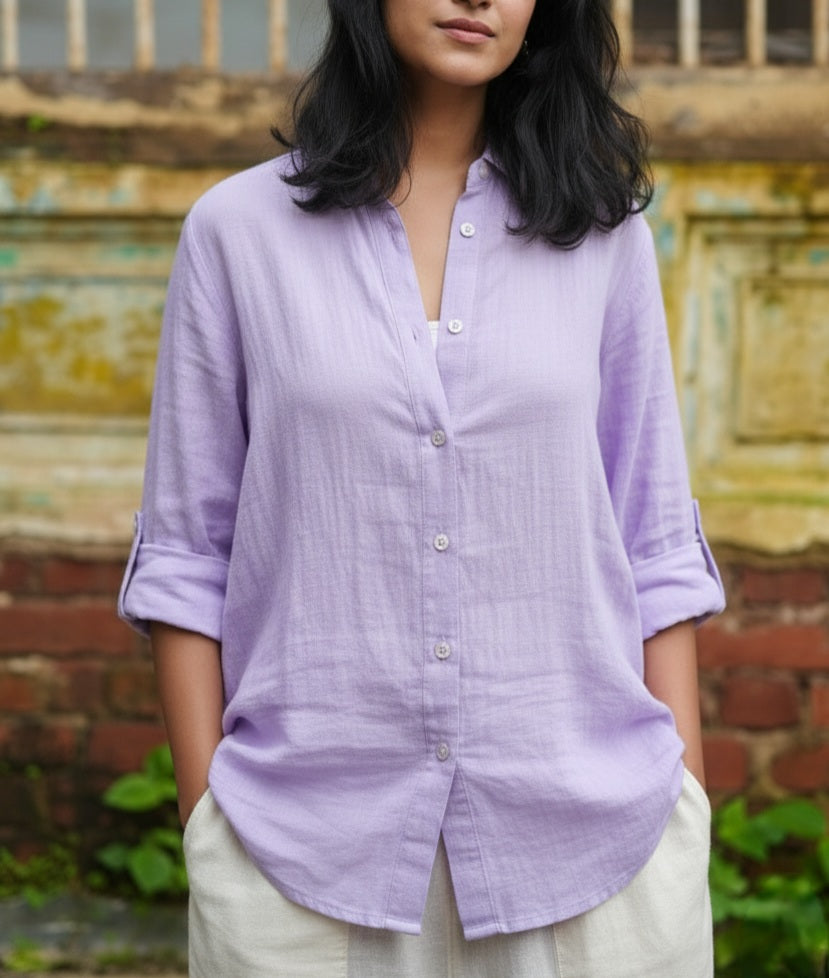 Lavender Gauze Shirt