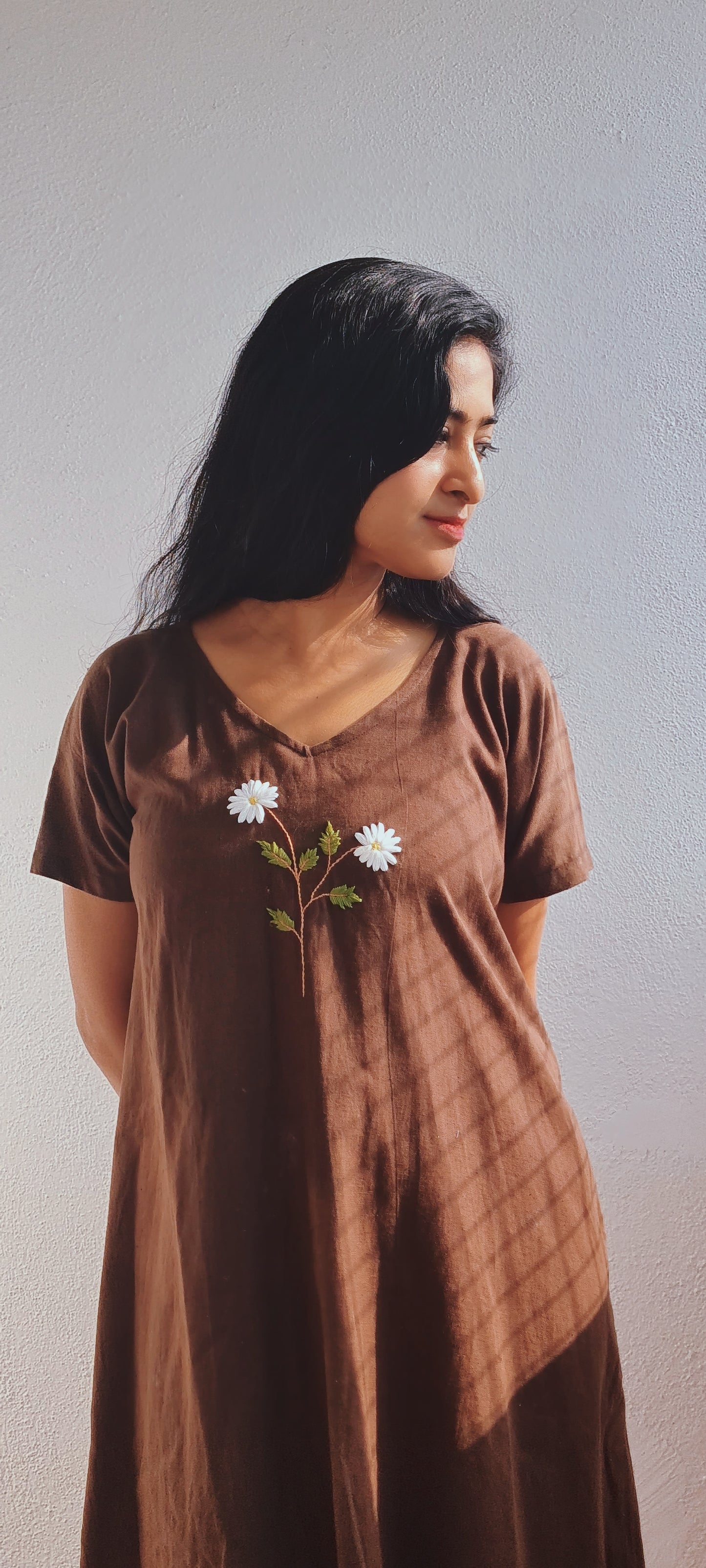 We love Brown...Whispers of White Blooms..