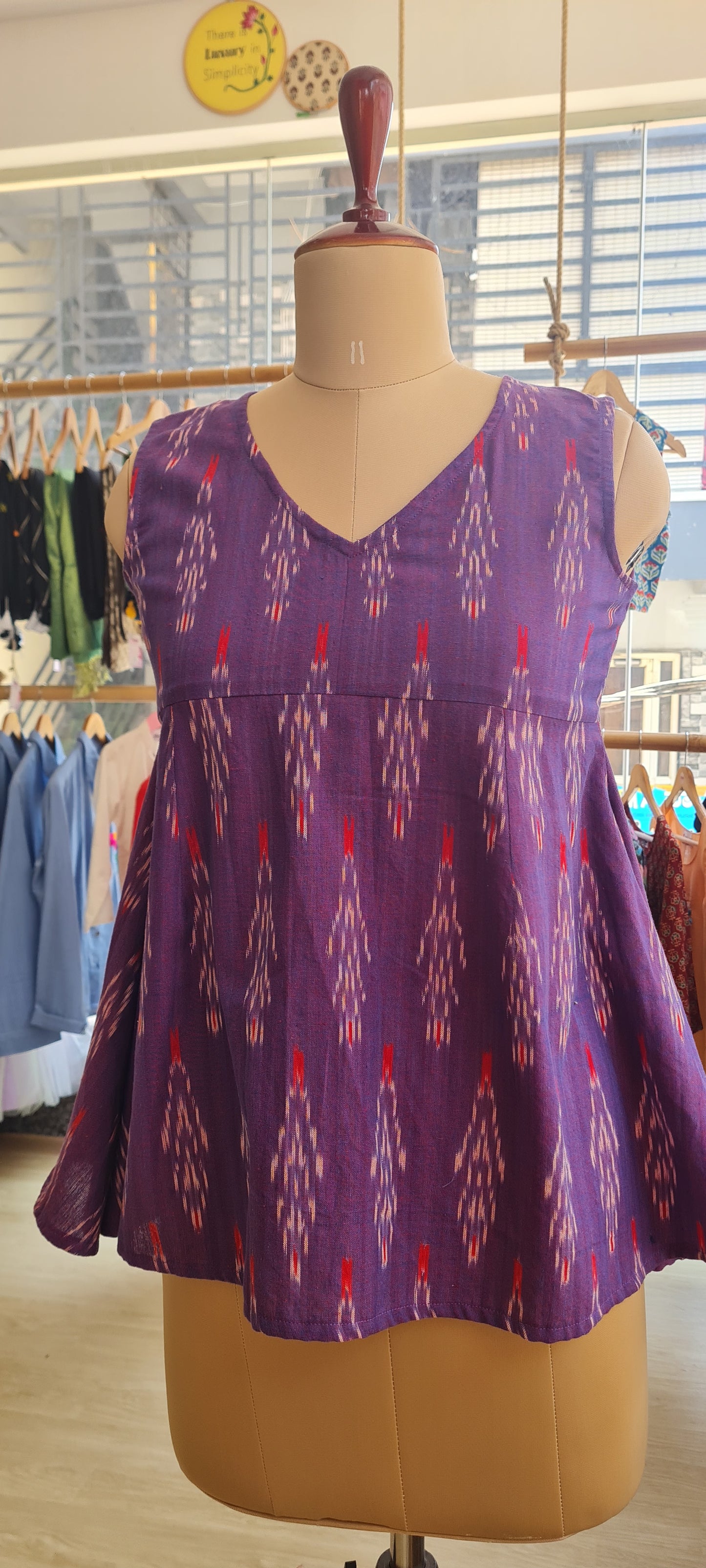 The Ikat Peplum Top