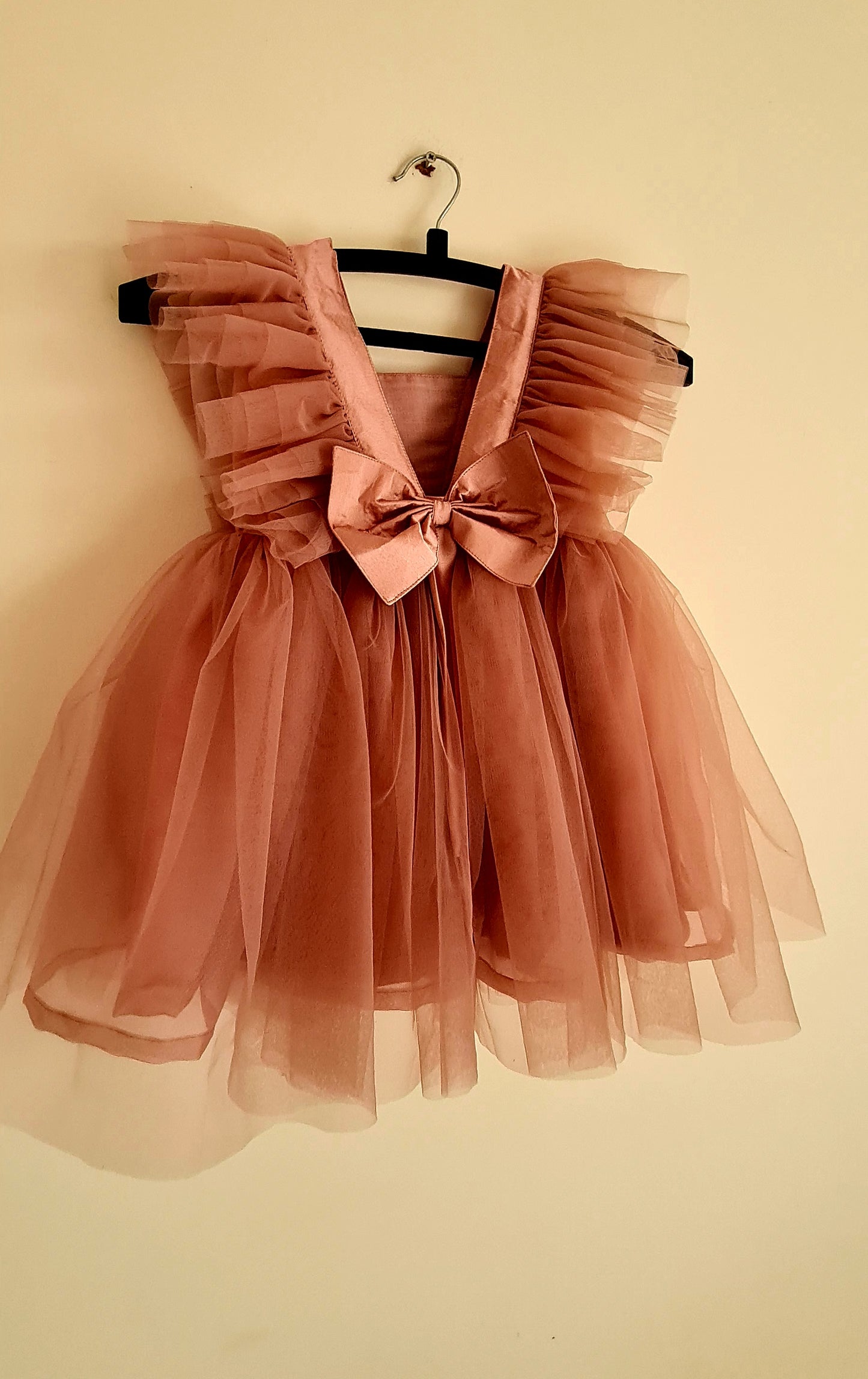 Royal Peach Color: Baby Frock
