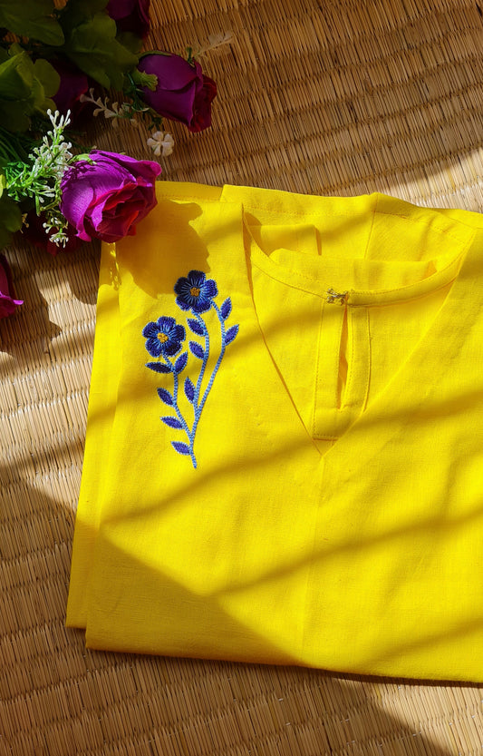 Blossoms of Subtlety: Minimal Floral Embroidery