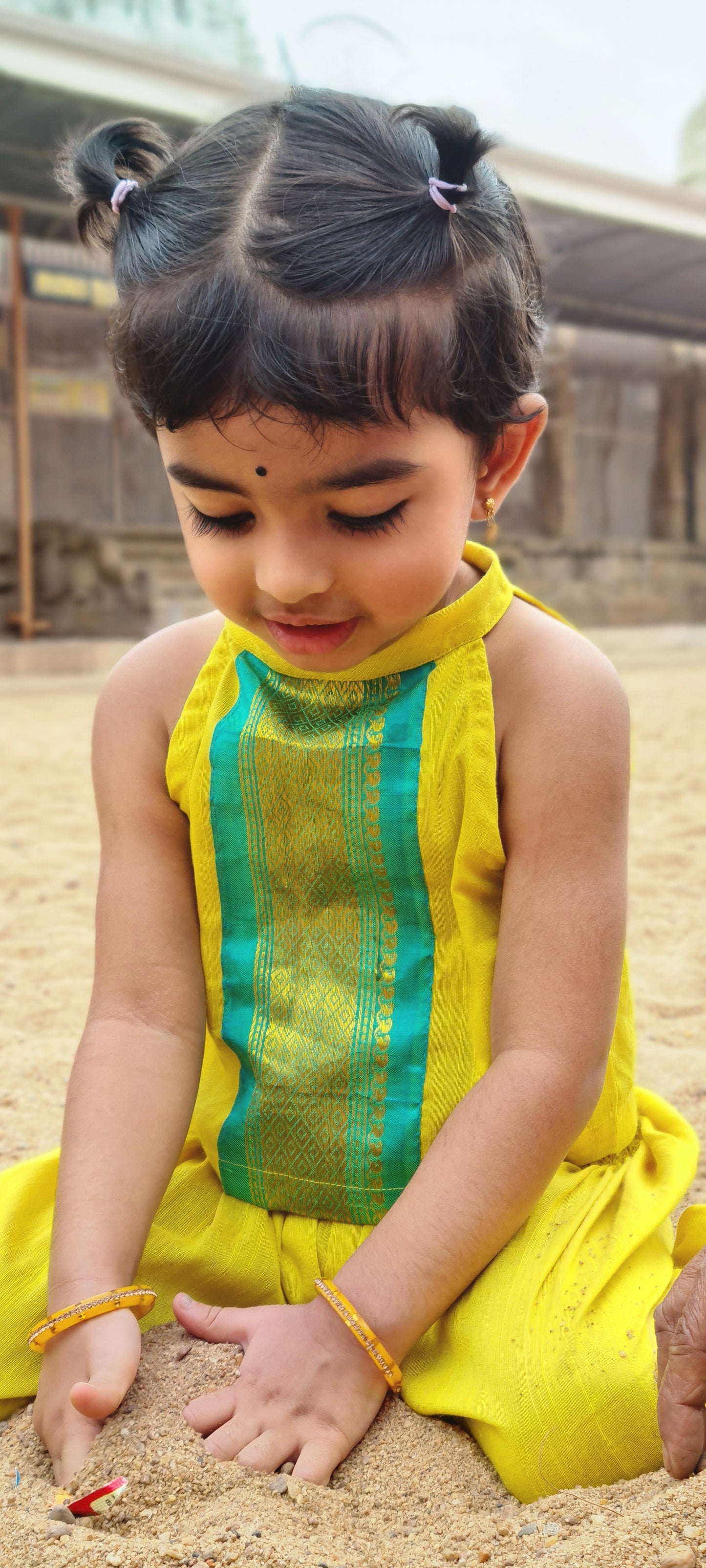 Unveil the Magic of Kanchipuram :Dhothi with crop top