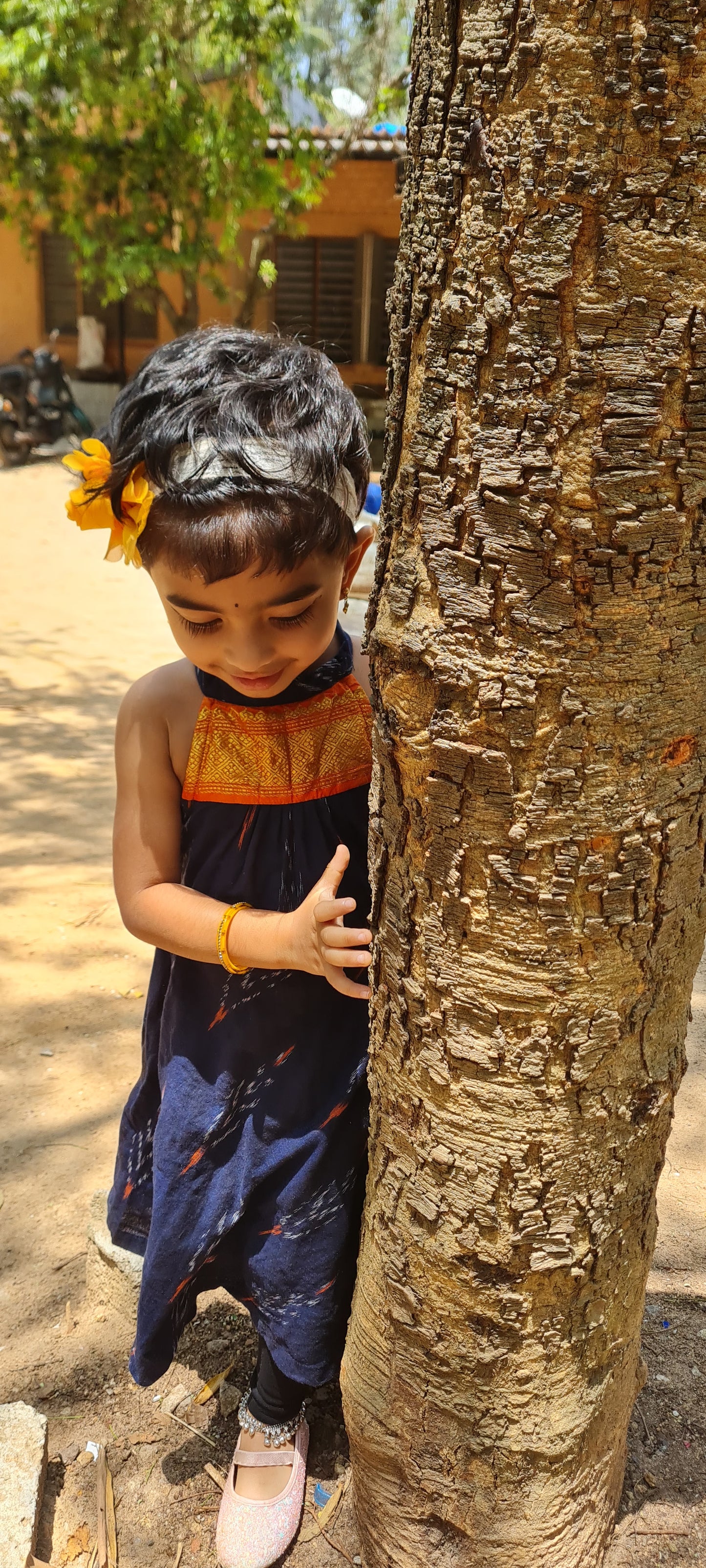 The Ikat Kanchi Fusion Frock