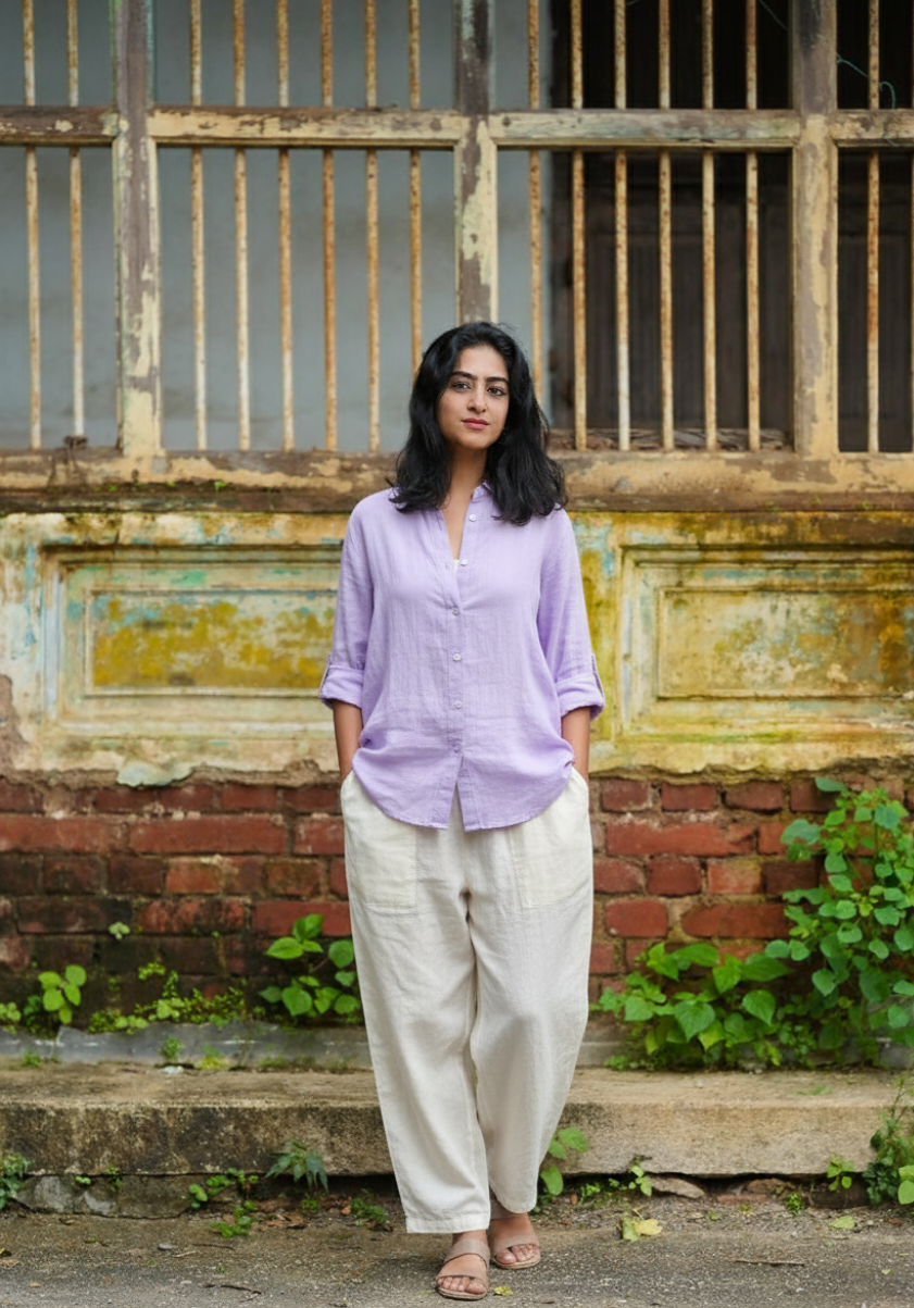 Lavender Gauze Shirt