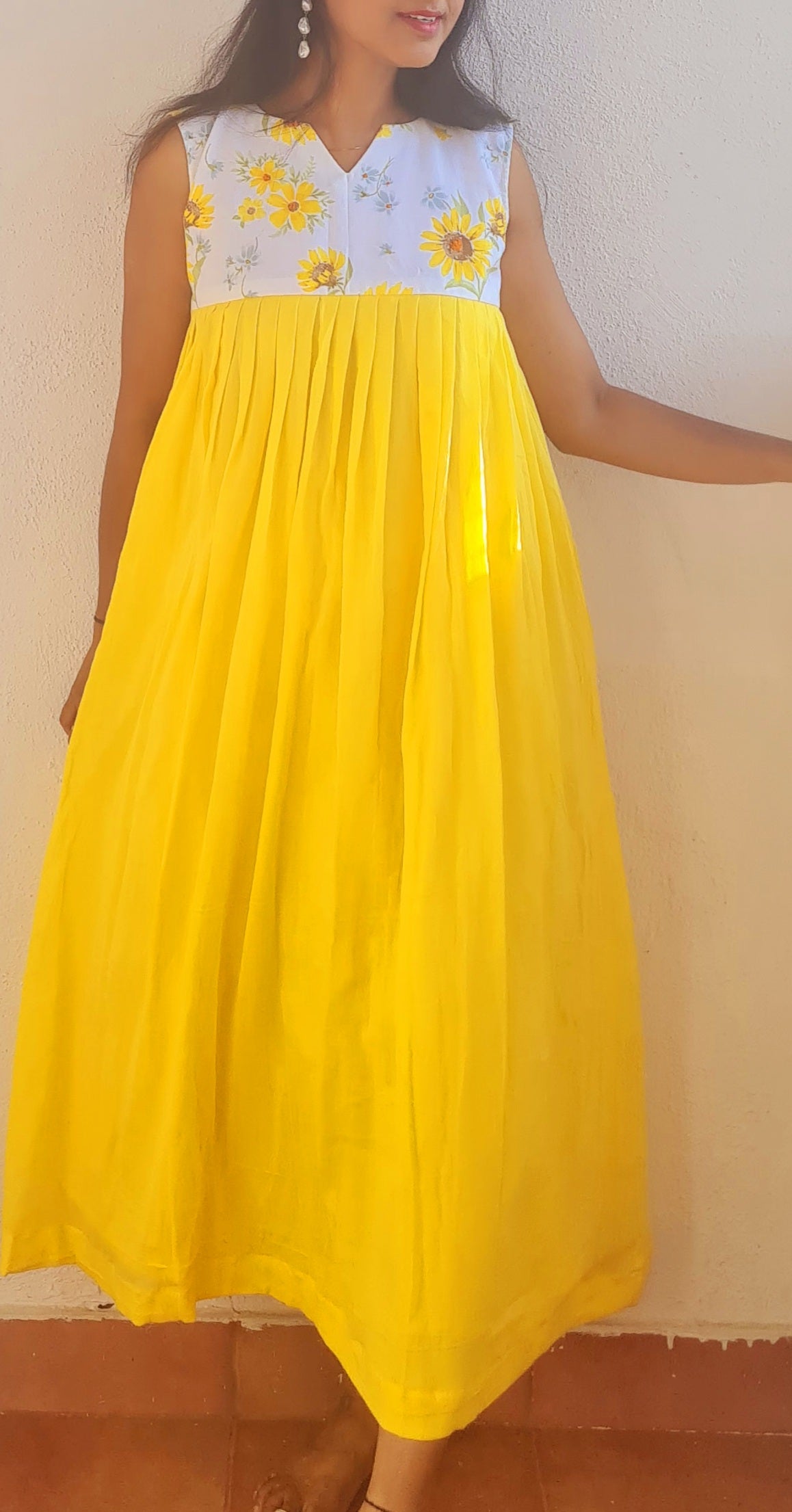 Radiant Sunflower Frock