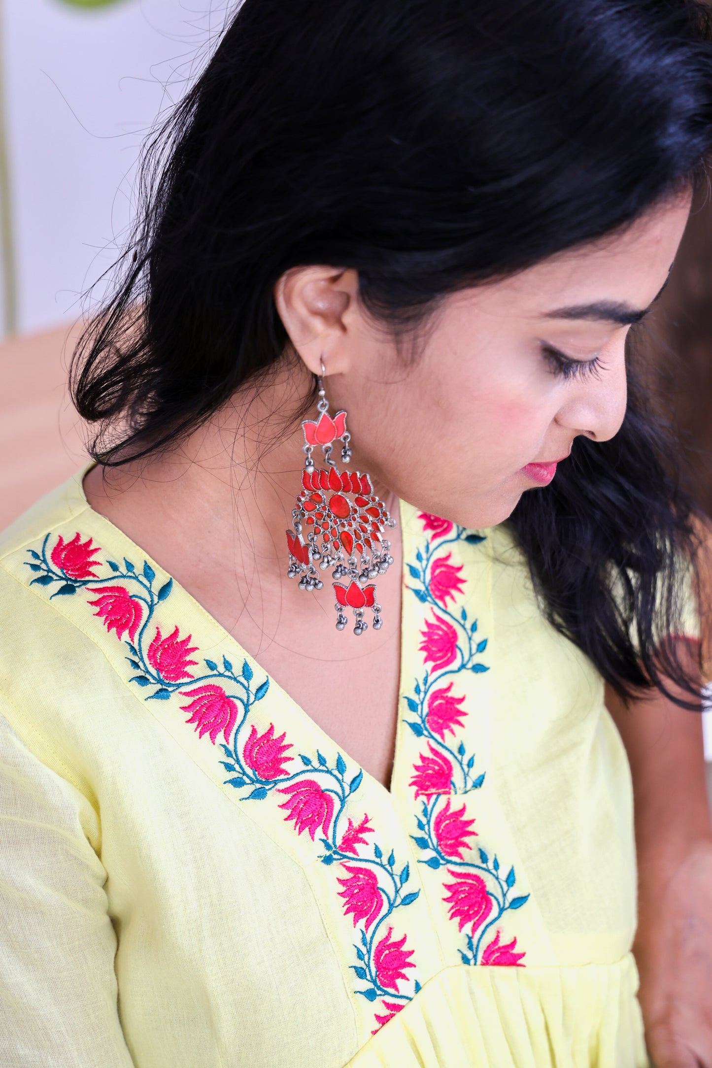 The Yellow Mul Cotton Frock