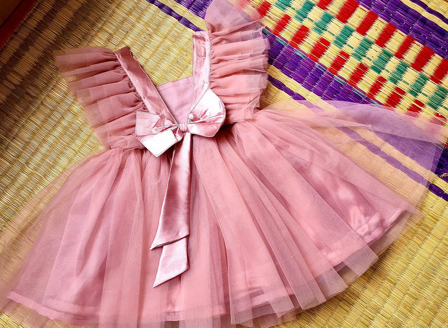 Royal Peach Color: Baby Frock