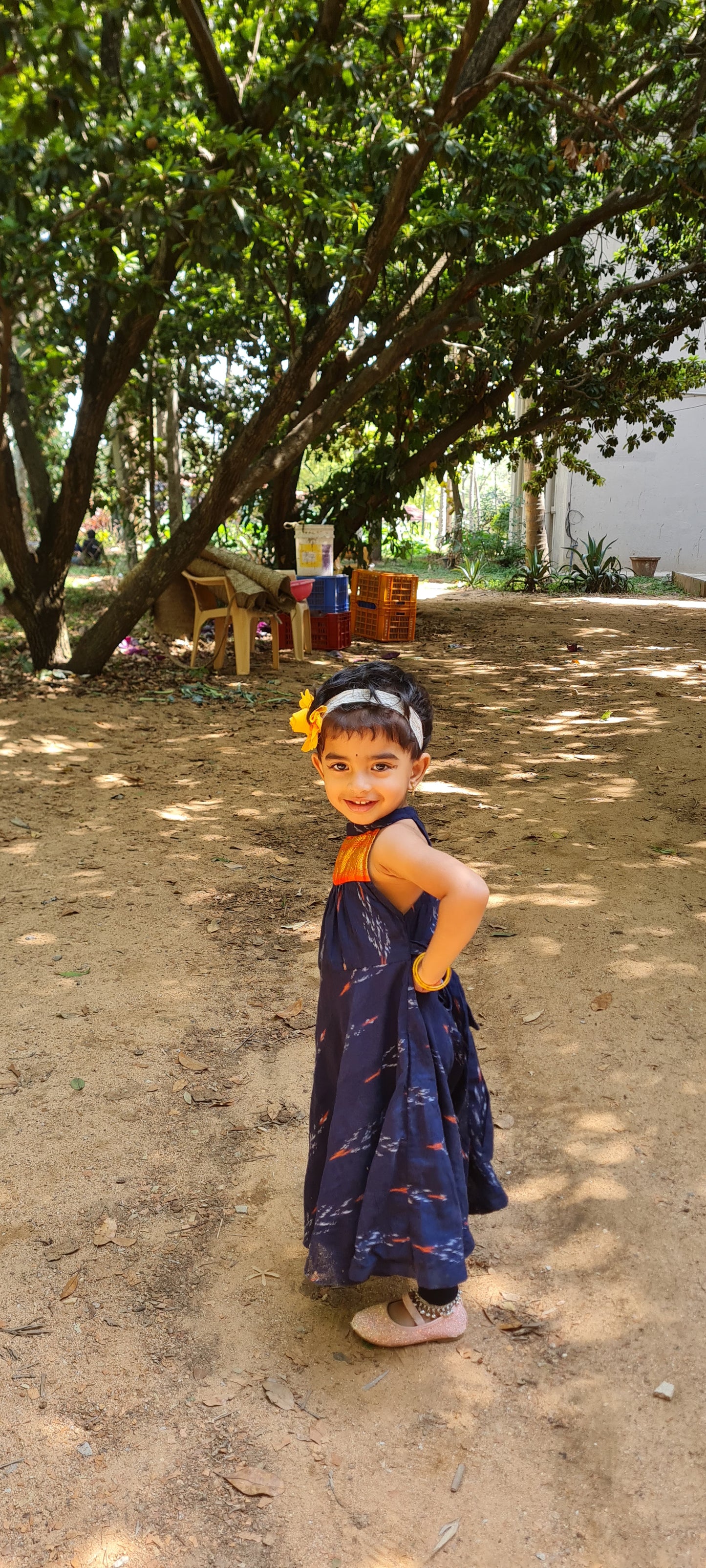 The Ikat Kanchi Fusion Frock