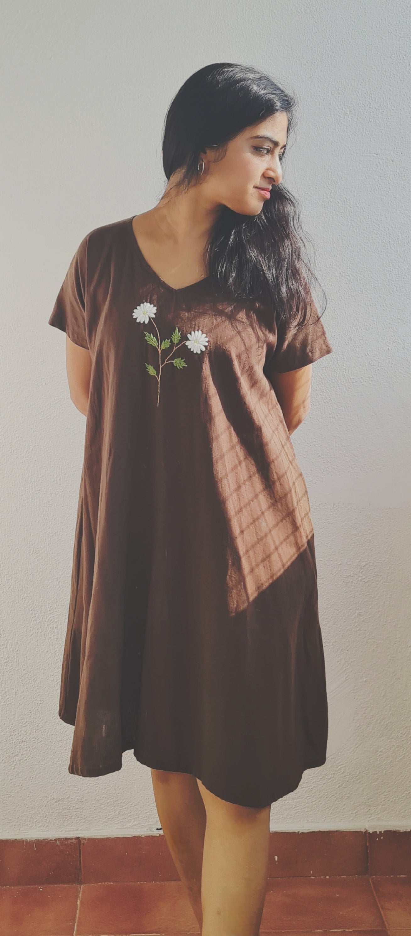 We love Brown...Whispers of White Blooms..