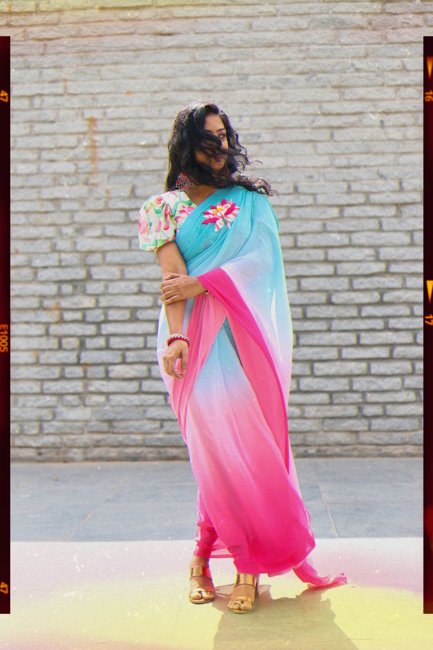 Lotus Bloom Elegance Saree